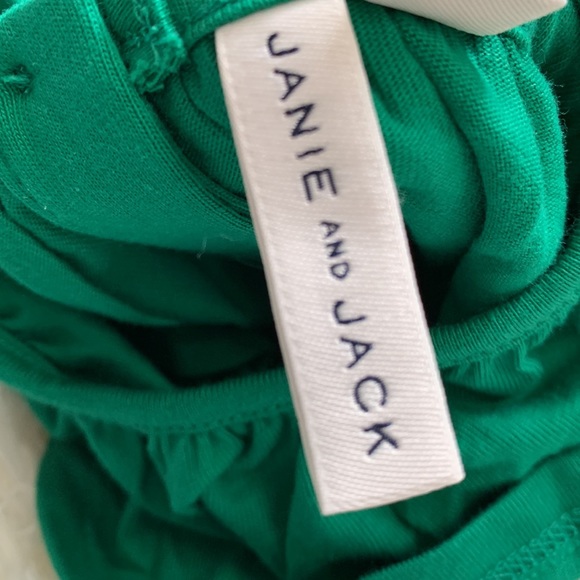 Janie and Jack Green Cotton Top - Picture 6 of 6